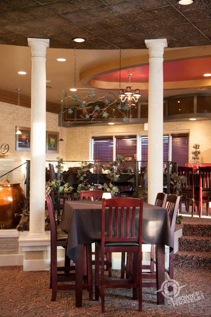 Capturing the ambience of the Grape and Olive Wine Bar and Bistro - a decidedly upscale surprise at this Best Western Plus!