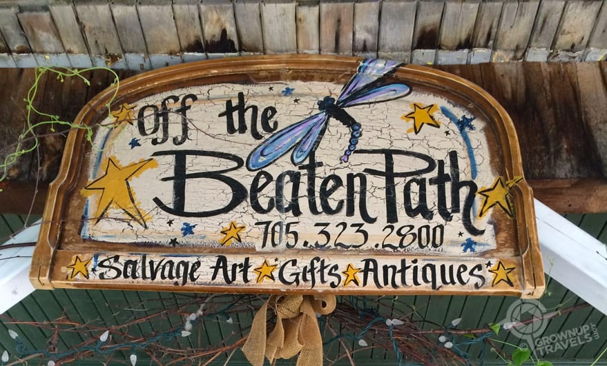 beaten path sign