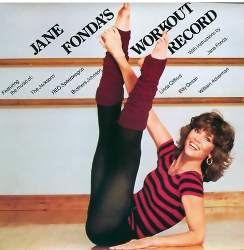 Jane Fonda workout album cover