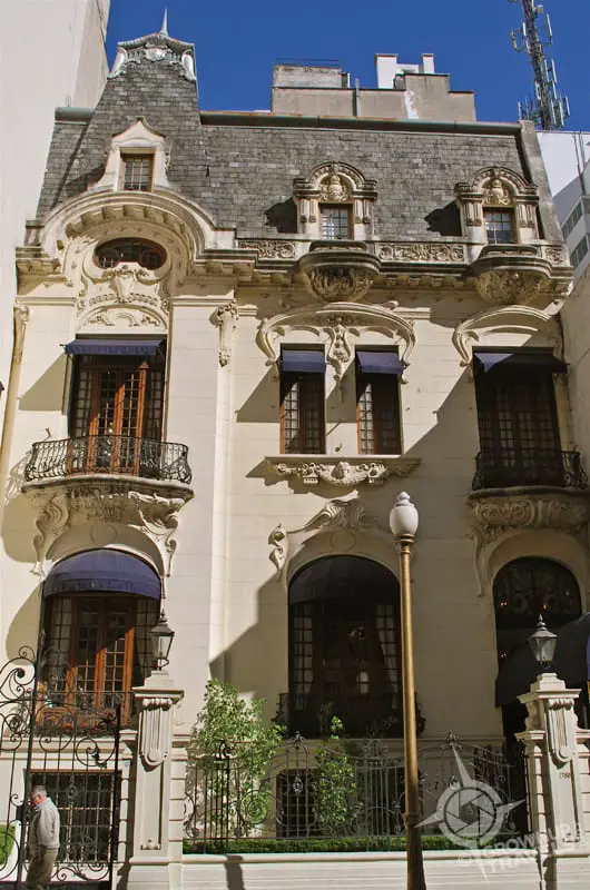 Parisian-style architecture in the tony La Recoleta neighbourhood