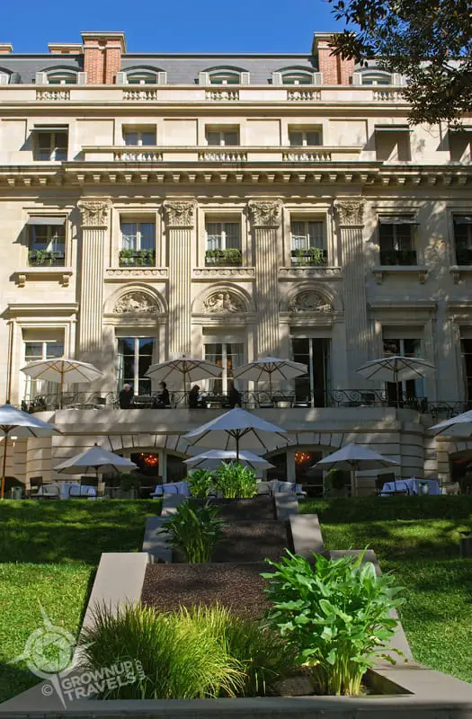 Palacio Duhau, now a Park Hyatt hotel in the La Recoleta neighbourhood near the cemetery