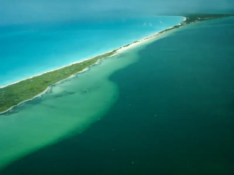 Barbuda, seen from the air