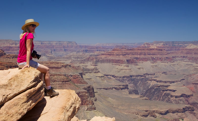 Looking out over the Canyon at Ooh Aah Point
