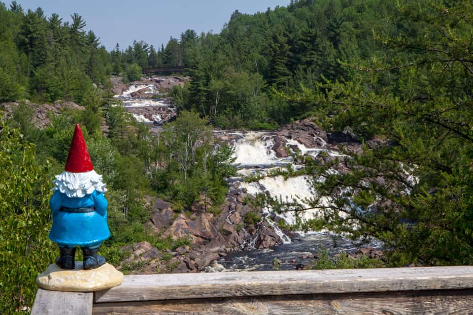 Our Travelocity Gnome Roaming in Northern Ontario