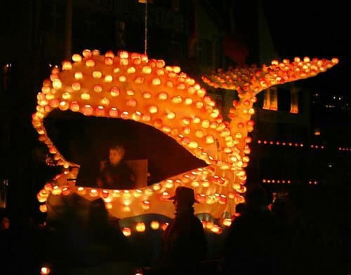Turnip Festival street parade in Switzerland