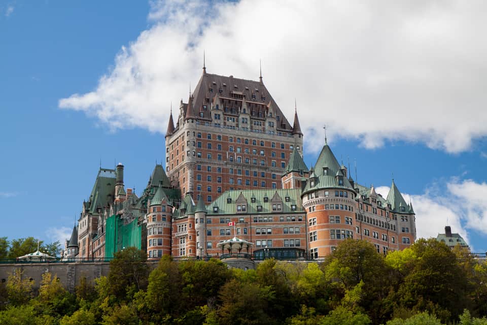 Great view of the Chateau Frontenac from the ferry dock