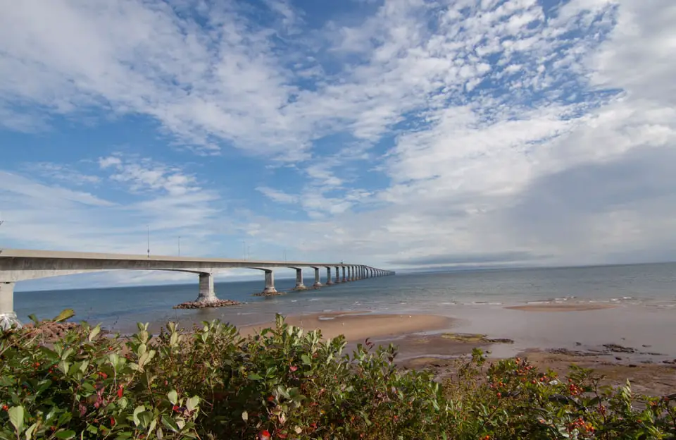 Confederation Bridge linking PEI to New Brunswick