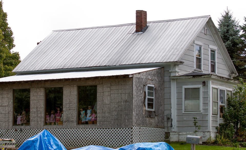 I had to look twice at what caught my eye driving by this house. 