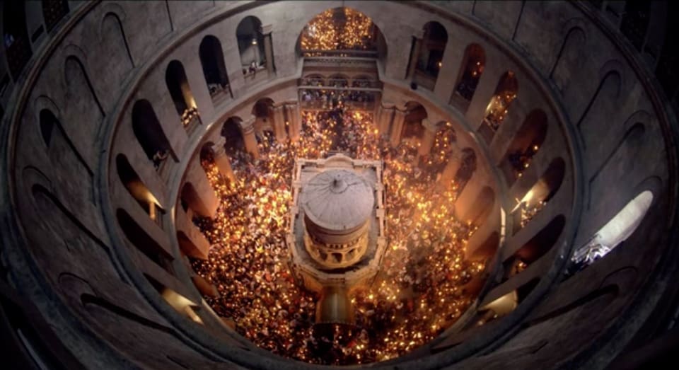 Holy Fire celebration at the Church of the Holy Sepulchre