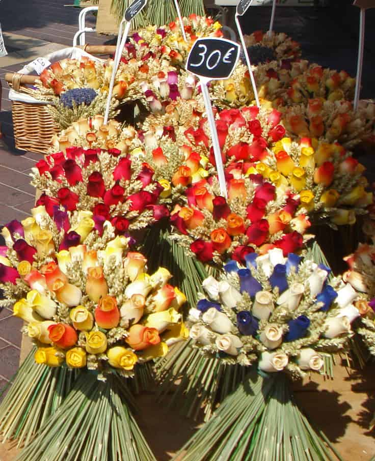 The famous Flower Market in Old Town, Nice