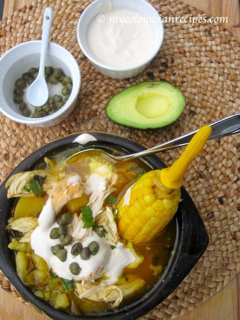 Want the recipe for this delicious Ajiaco chicken soup? Click here.