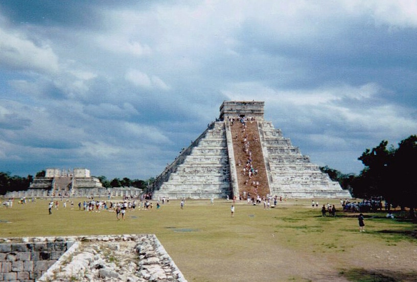 Climbing the Great Pyramid at Chichen Iza - another thing not to do when you are hungover. Thankfully, it is now off limits to even try.