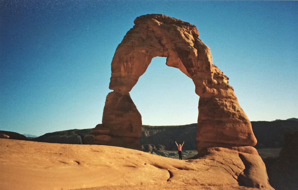 Standing under Delicate Arch gives you a sense of the scale of this stone sculpture.