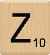 Z Scrabble tile