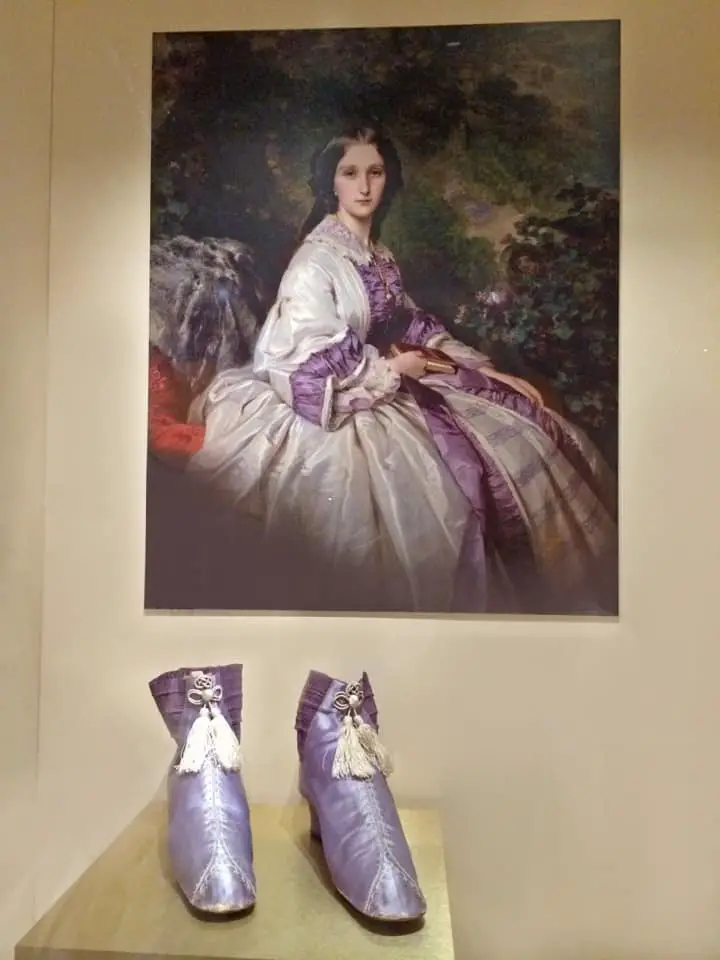 The mauve dye used in these shoes was developed using toxic coal tar sludge.