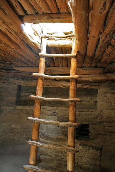 Circular chambers of a subterranean kiva.*