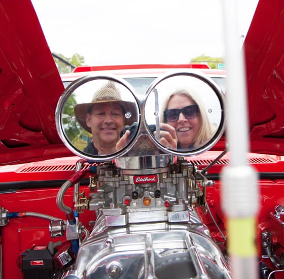 Souped-up selfie of Henk and I.