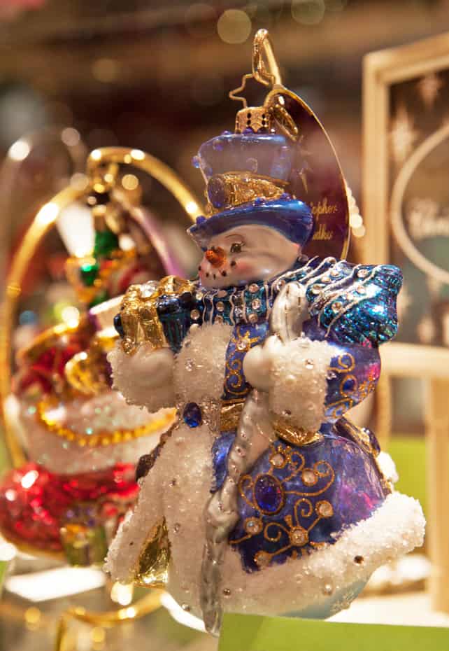 Every kind of specialty ornament you could imagine fill the shelves.