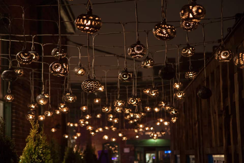 At the Distillery Market, there's magic all around, even above.