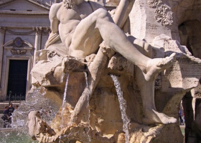 Rome Piazza Navona fountain