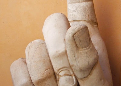 Rome Constantine Colossus finger