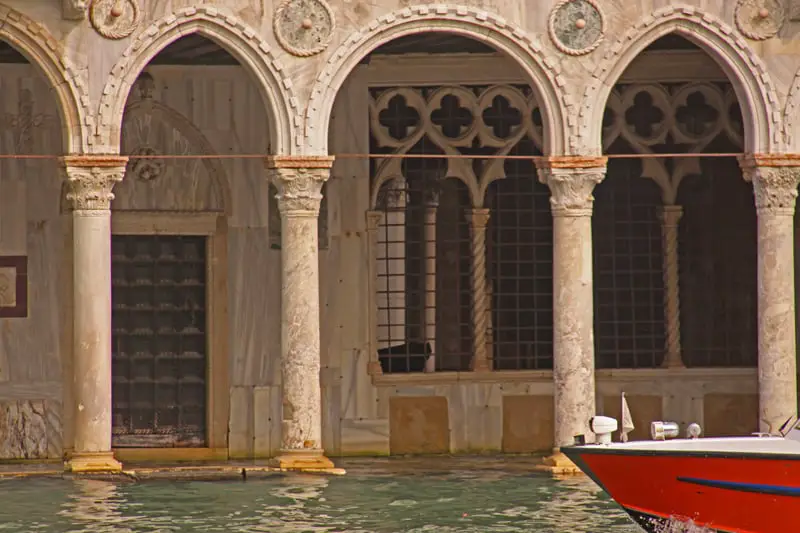 Venice red boat