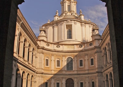 Rome Sant'ivo alla Sapienza spiral cupola