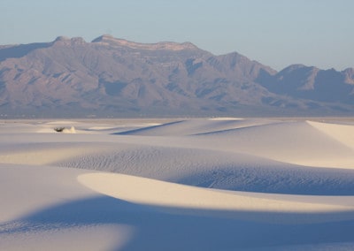 White Sands National Monument sand dunes and hills