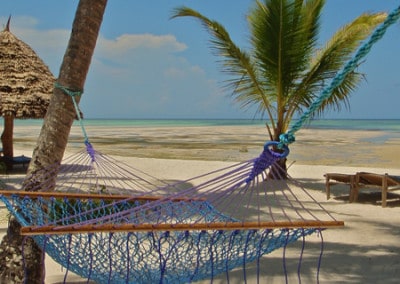 blue hammock Zanzibar Pongwe beach