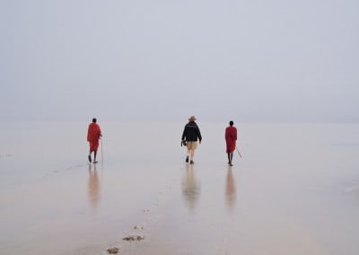 Tanzania Henk Walking with Masaai Lake Manyara