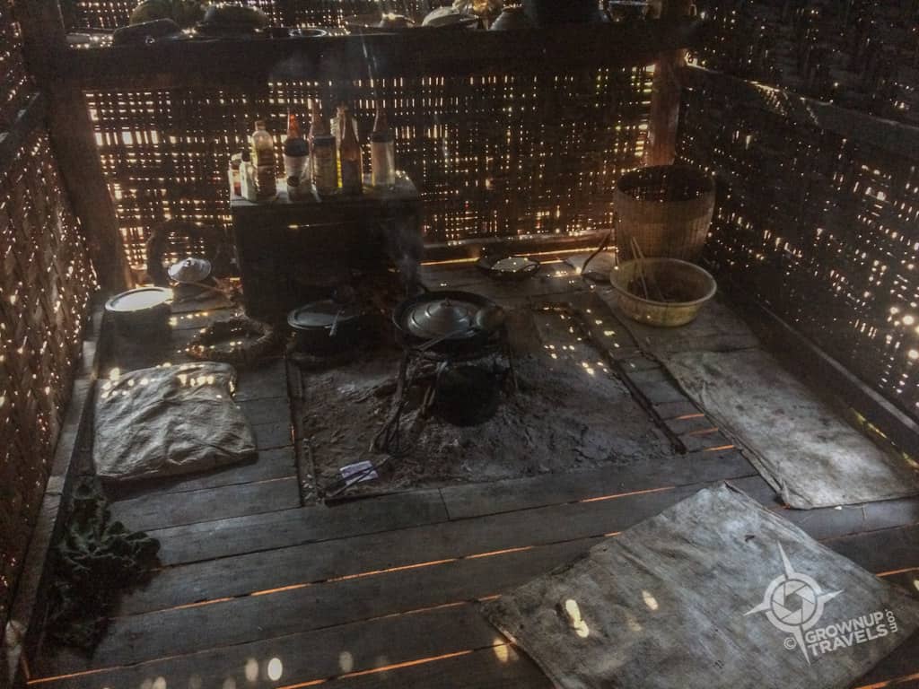 A second room off the main room was where the kitchen campfire provided the only cooking facilities.