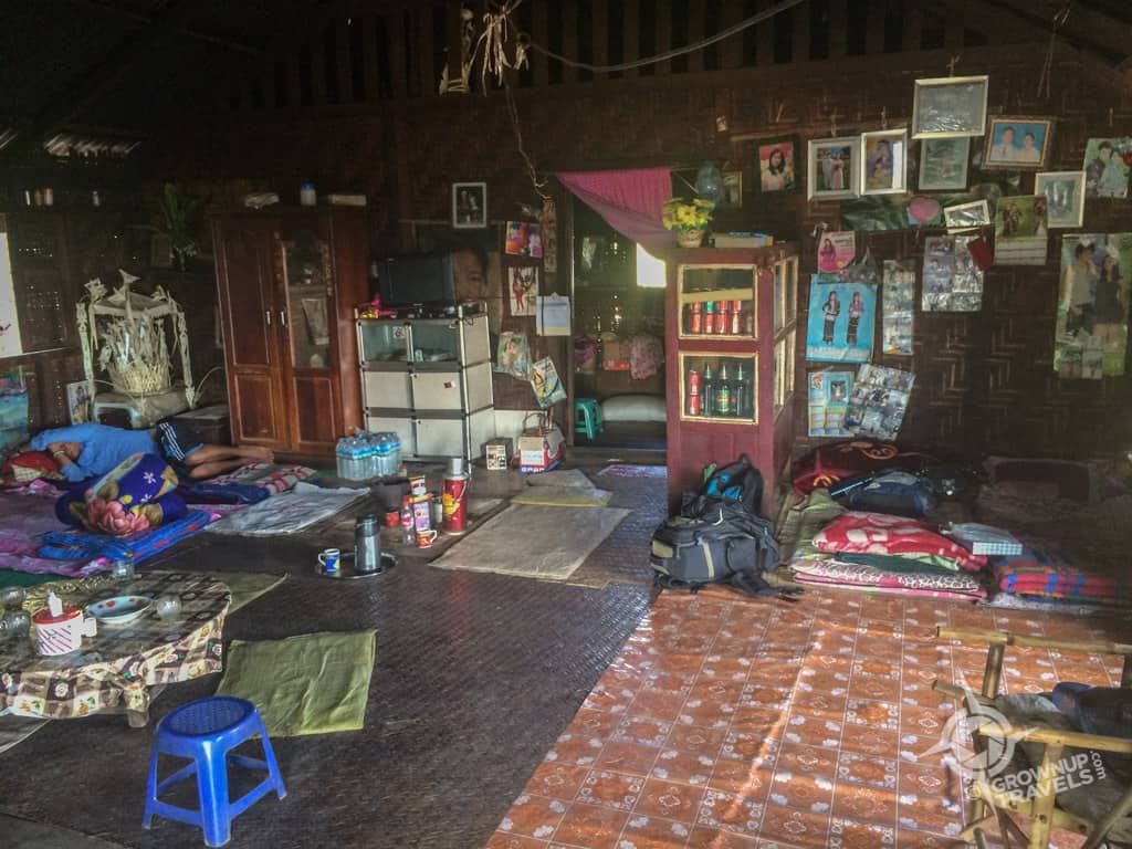 Everyone sleeps on the floor at Grandma's house.