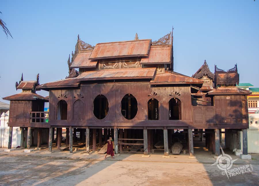 Monastery near Inle Lake known for its oval windows