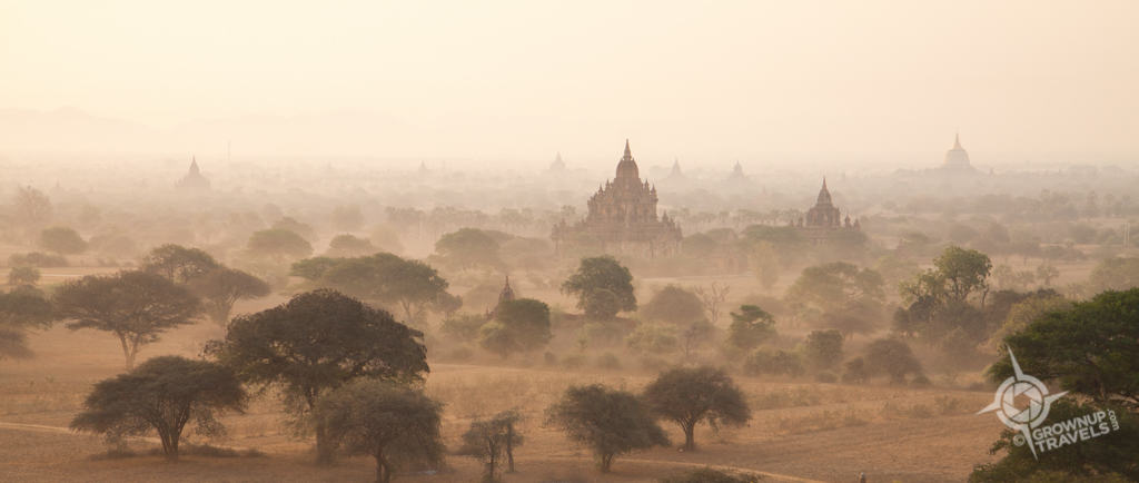 Sunlife Bagan morning panorama