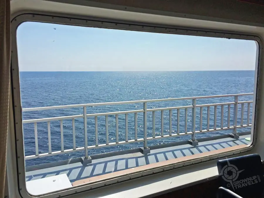 Sparkling waters and sunny skies make for a perfect crossing
