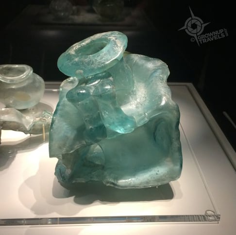 Melted glass Pompeii Exhibit at the ROM