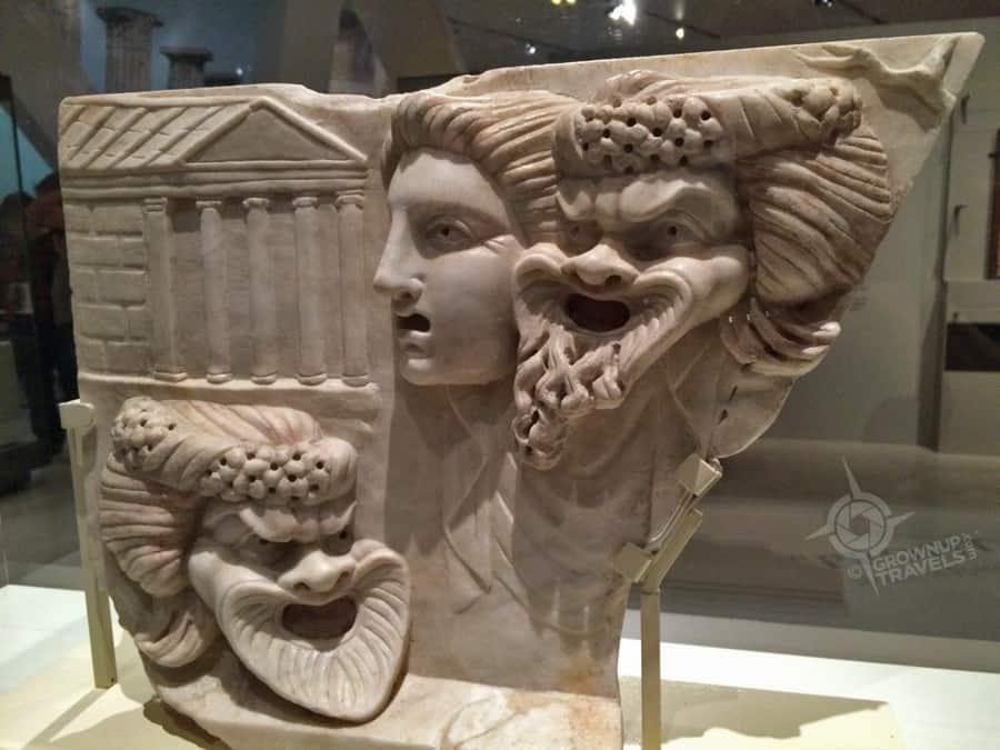 Theatre masks Pompeii Exhibit at the ROM