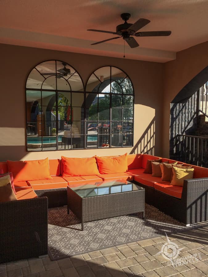 Zamora pool lounge area