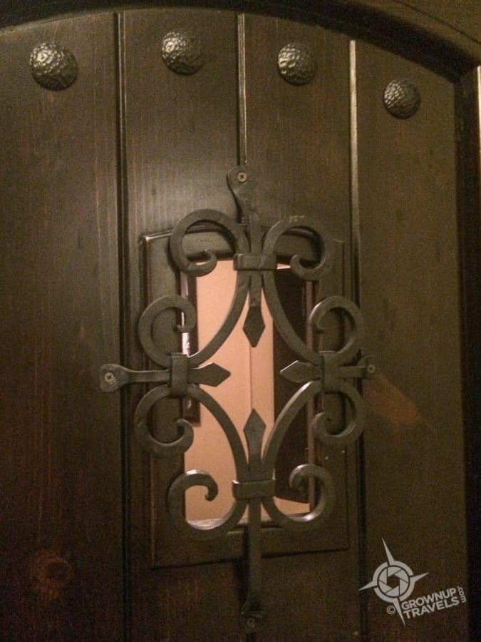 Zamora door to the suites' entrance