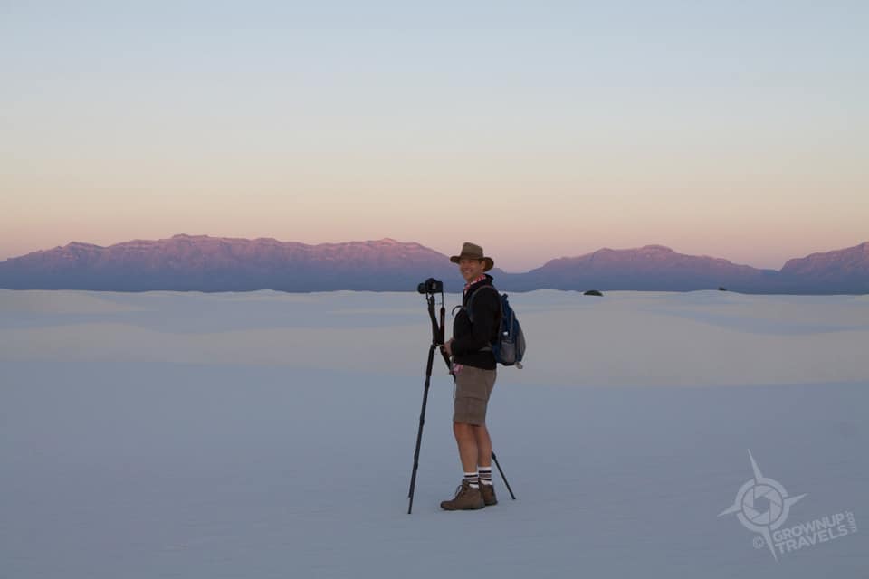 Henk at White Sands