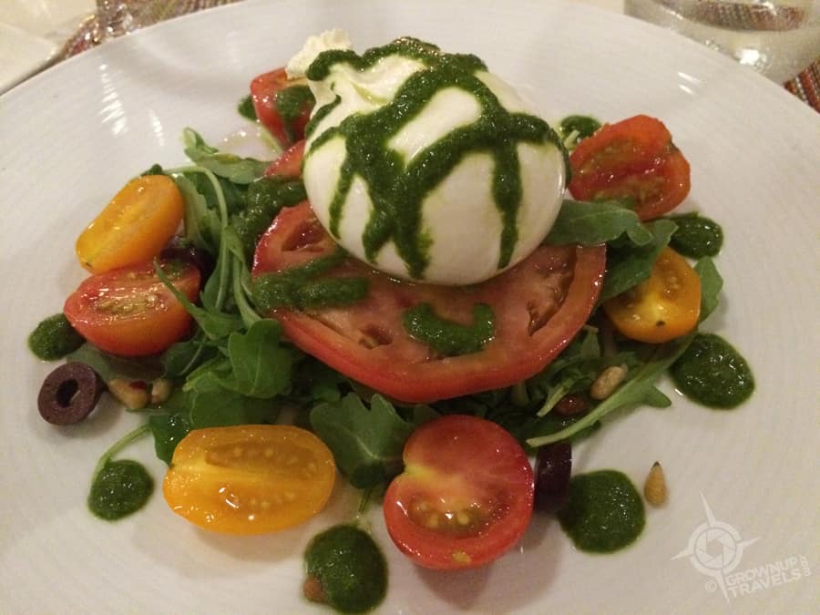Lamoraga tomato burrata salad