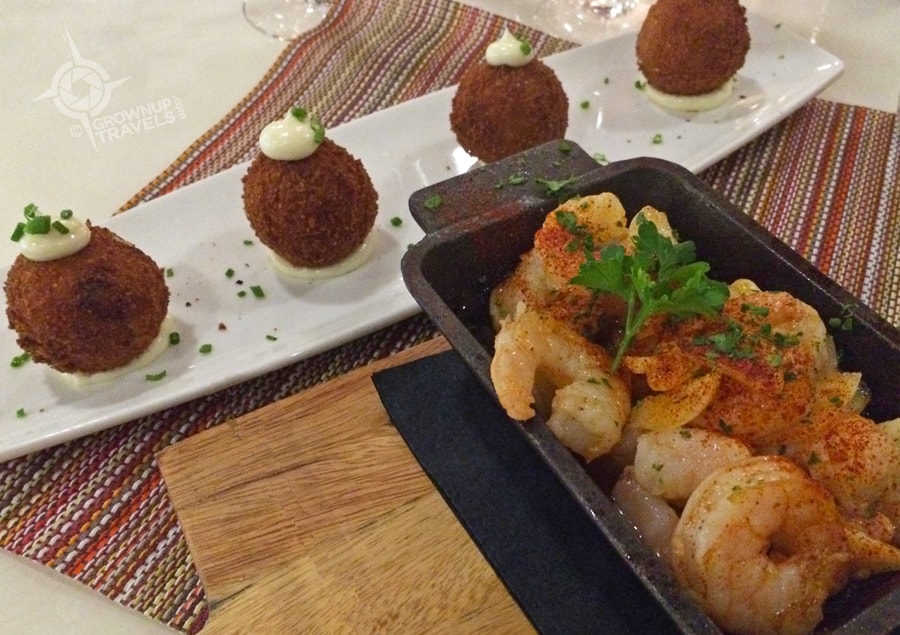 Lamoraga Croquettes and Shrimp