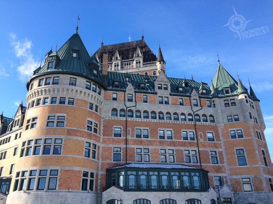 Quebec Chateau Frontenac winter