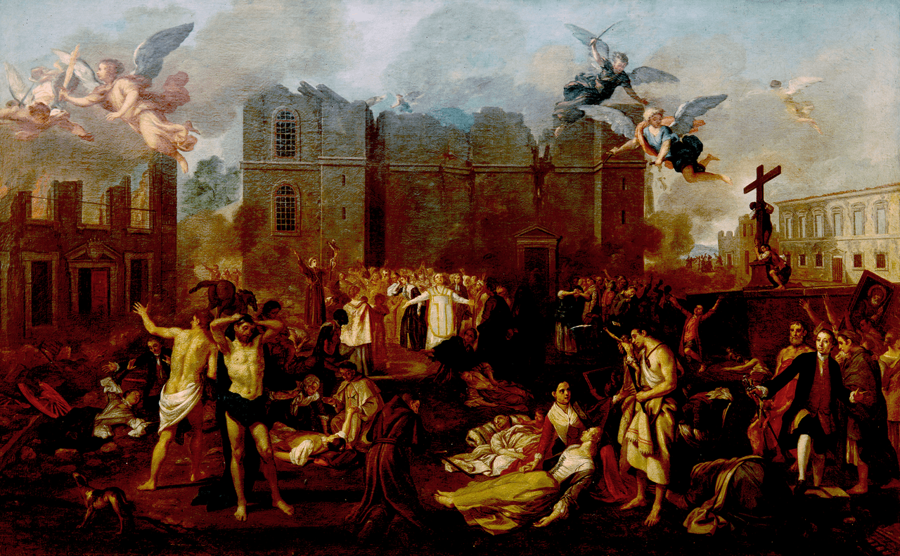 Joao Glama Stroberle painting of earthquake