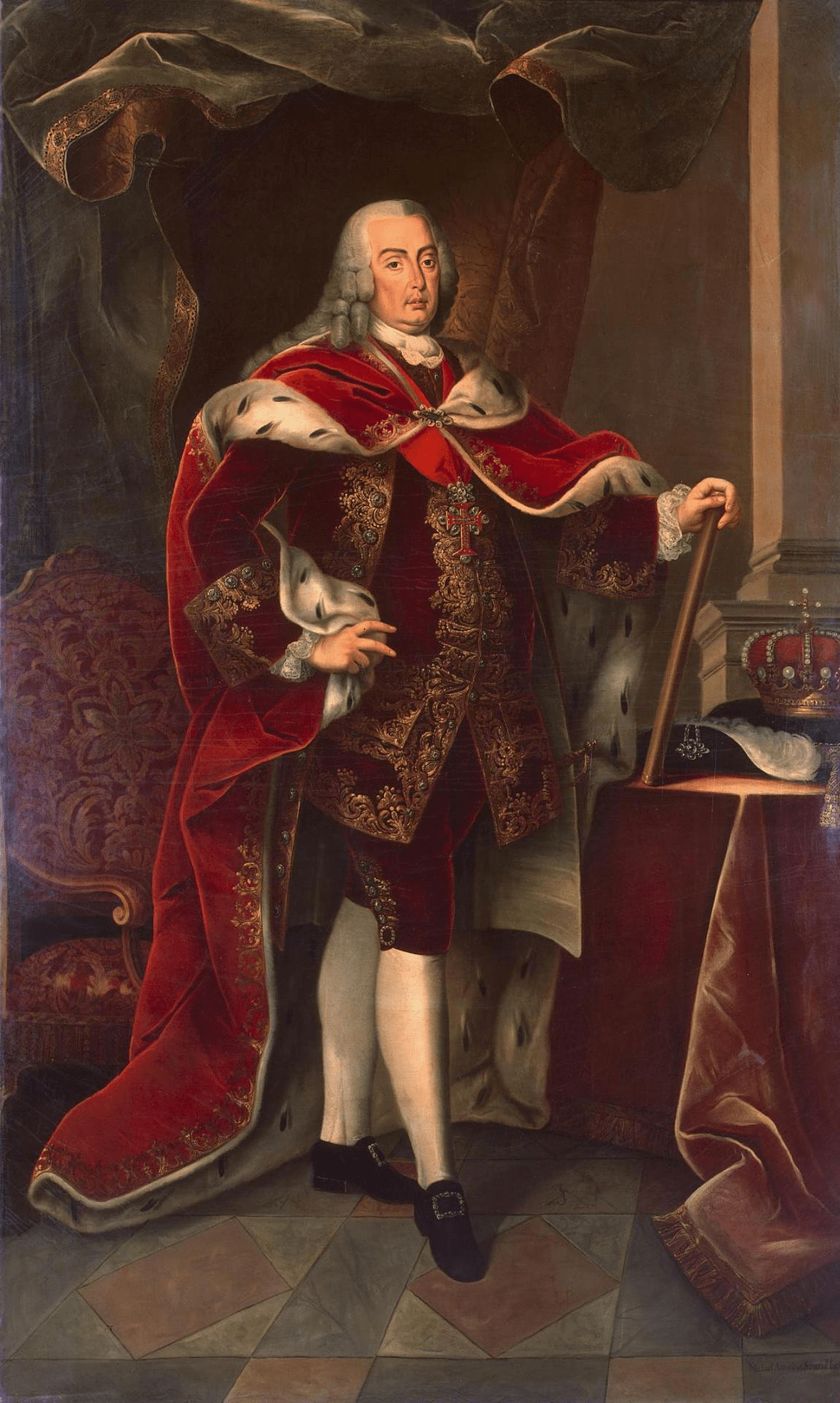Portrait of Joseph Emanuel King of Portugal Miguel Antonio do Amaral
