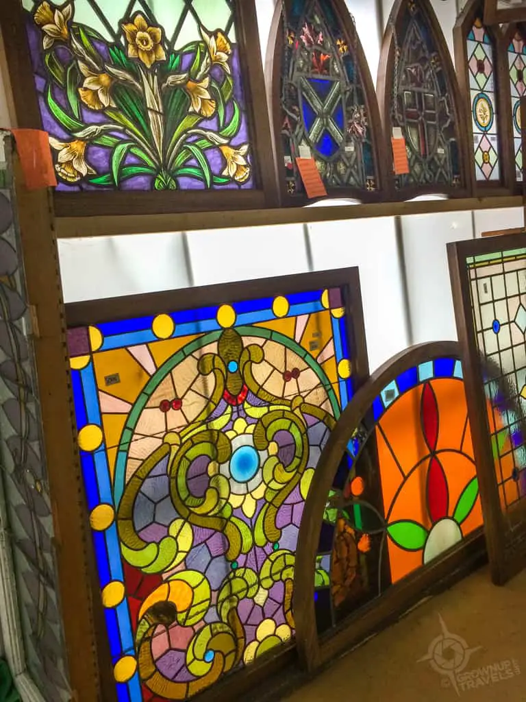 Colourful stained glass