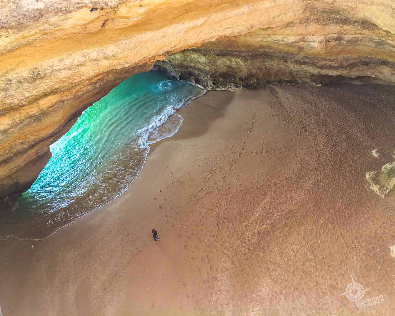 Algarve Benagil Sea Cave from above