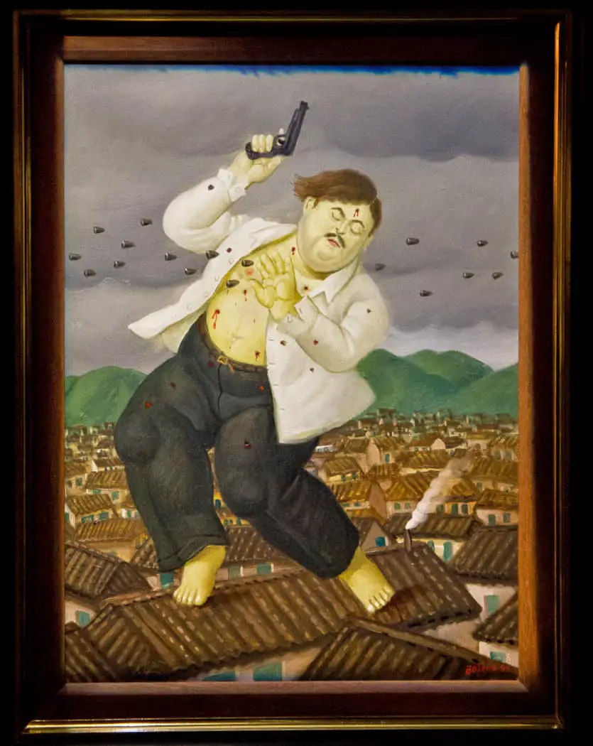 Fernando Botero's Death of Pablo Escobar