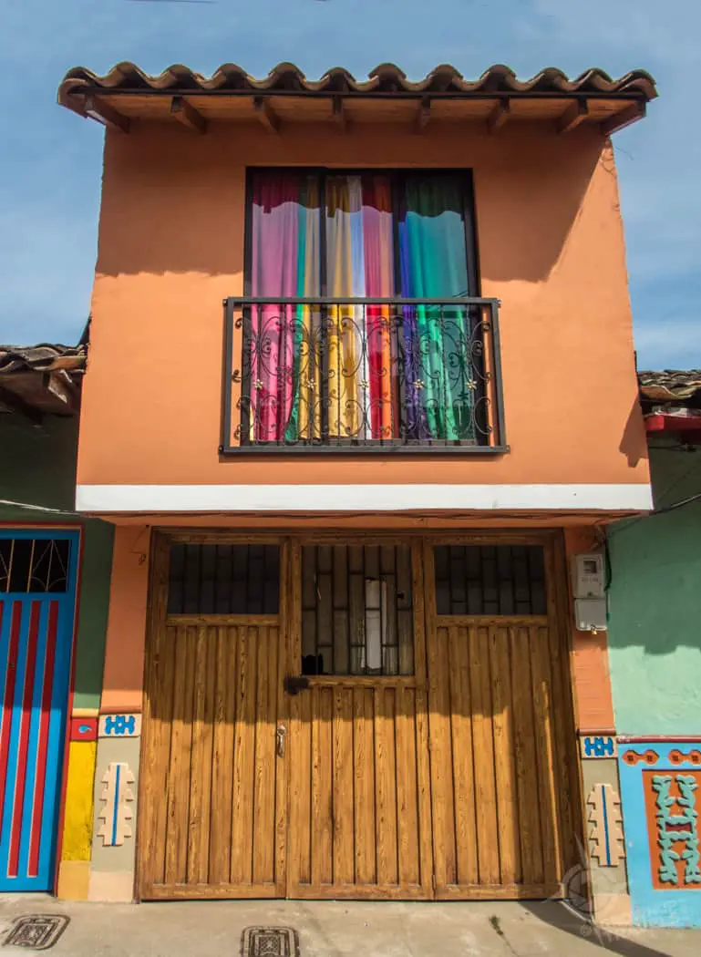 Colourful curtain Guatape