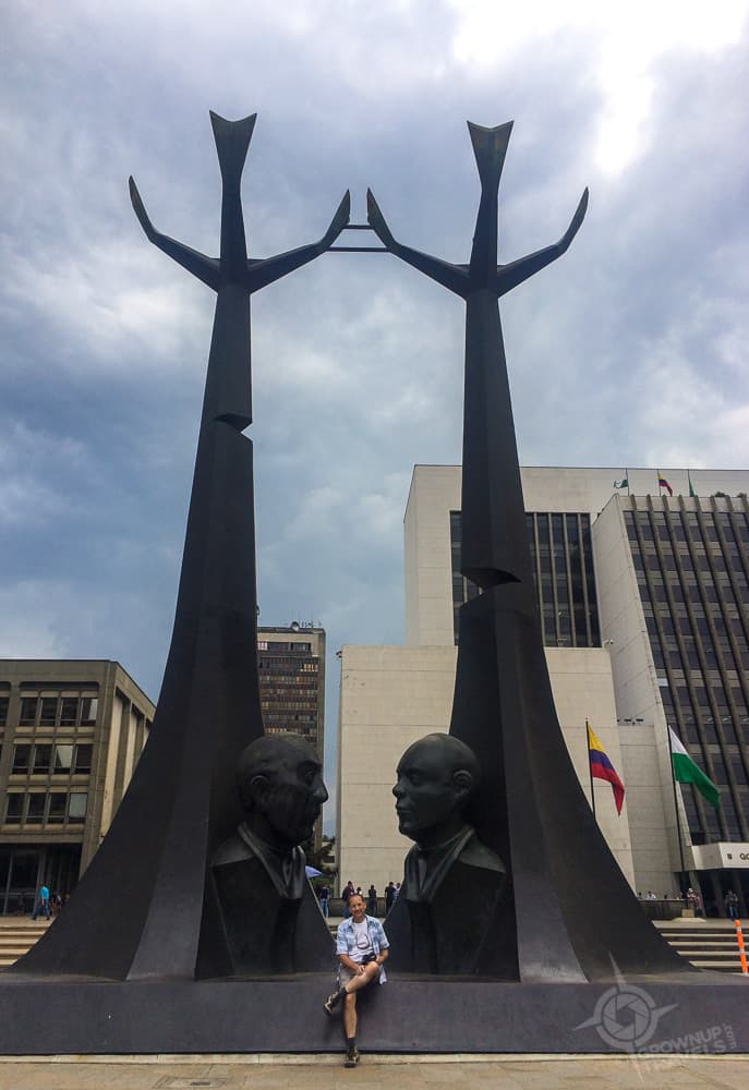 Gaviria and Echeverri sculpture medellin